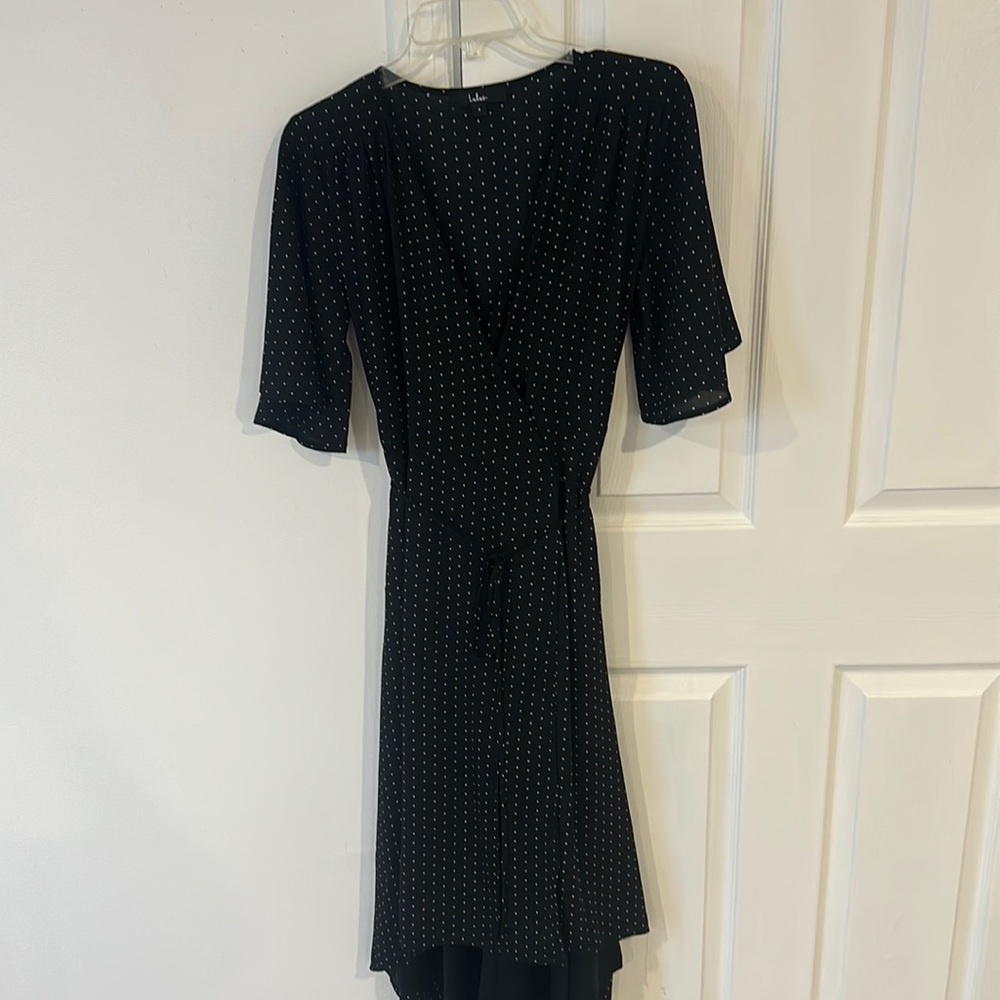 Wrap high low dress